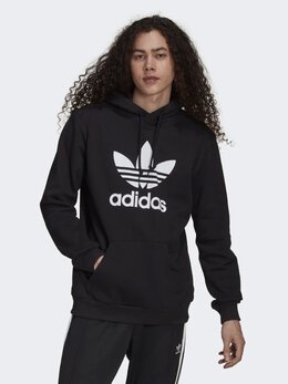 Adidas: Чёрная толстовка  Adicolor Classics