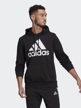 Adidas: Чёрная толстовка  Essentials