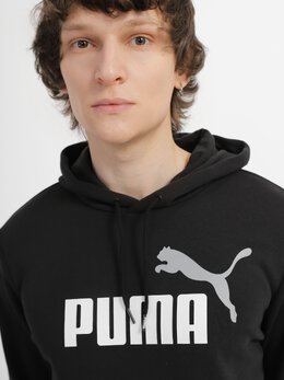 PUMA: Белая толстовка  Ess