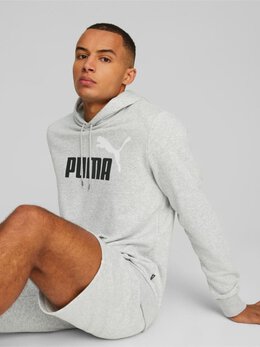 PUMA: Серая толстовка  Ess