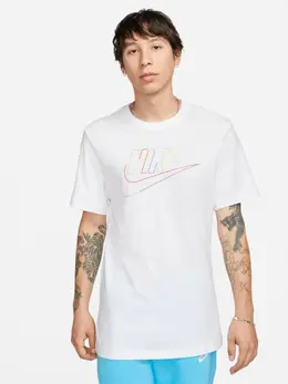 NIKE: Белая футболка 