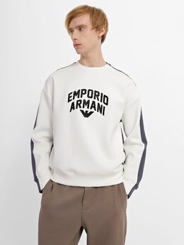 Emporio Armani: Белый свитшот 