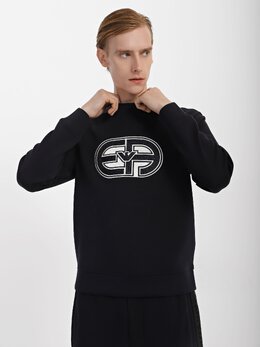 Emporio Armani: Тёмный свитшот 