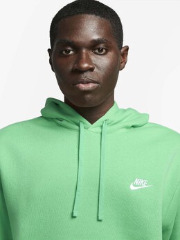 NIKE: Зелёная толстовка  Sportswear Club