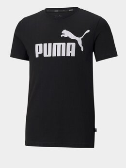 PUMA: Чёрная футболка  Ess