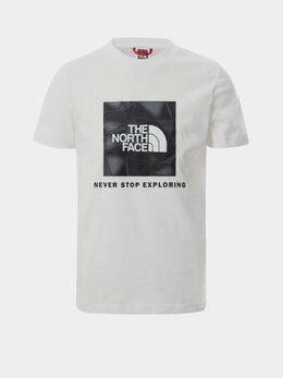 The North Face: Белая футболка  Never Stop Exploring