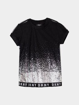 DKNY: Чёрная блуза 