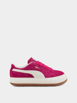 PUMA: Розовые кеды  Suede Mayu Up