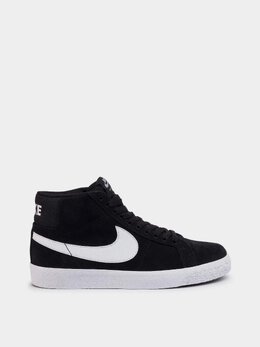 NIKE: Чёрные кеды  SB Zoom Blazer Mid