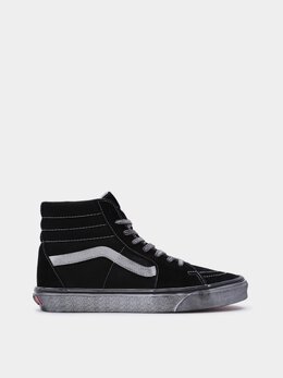 Vans: Чёрные кеды  Sk8-Hi