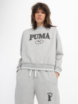 PUMA: Серый свитшот 