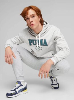 PUMA: Серая толстовка 