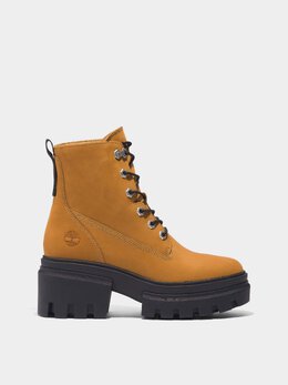 Timberland: Жёлтые ботинки 