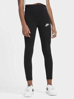 NIKE: Чёрные легинсы  Sportswear