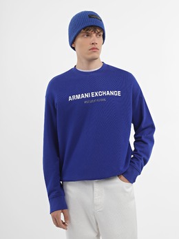 Armani Exchange: Синий свитшот 