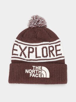 The North Face: Коричневая шапка 