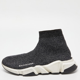 Balenciaga: Чёрные кроссовки Speed Trainer