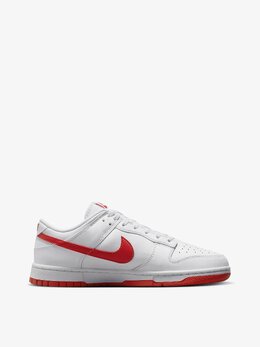 NIKE: Белые кеды  Dunk Low Retro