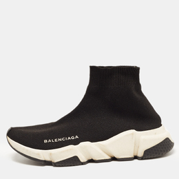 Balenciaga: Чёрные кроссовки Speed Trainer