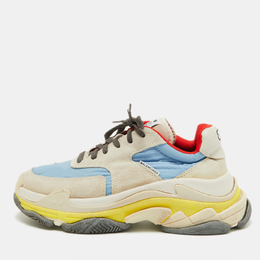 Balenciaga: Многоцветные кроссовки Triple S