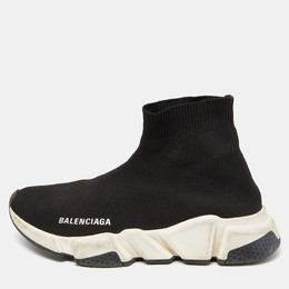 Balenciaga: Чёрные кроссовки Speed Trainer