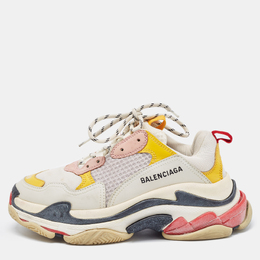 Balenciaga: Многоцветные кроссовки Triple S