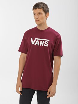 Vans: Бордовая футболка 