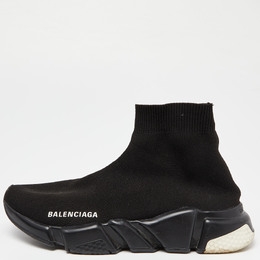 Balenciaga: Чёрные кроссовки  Speed Trainer