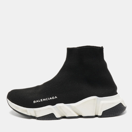 Balenciaga: Чёрные кроссовки Speed Trainer