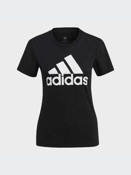 Adidas: Чёрная футболка 