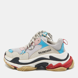 Balenciaga: Многоцветные кроссовки  Triple S