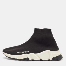 Balenciaga: Чёрные кроссовки  Speed Trainer