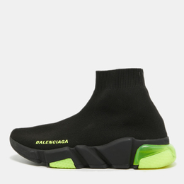 Balenciaga: Чёрные кроссовки Speed Trainer