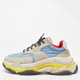 Balenciaga: Многоцветные кроссовки  Triple S