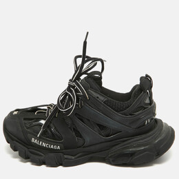 Balenciaga: Чёрные кроссовки Track