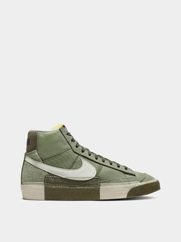 NIKE: Зелёные кеды  Blazer Mid