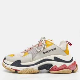 Balenciaga: Многоцветные кроссовки  Triple S