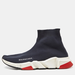 Balenciaga: Голубые кроссовки  Speed Trainer