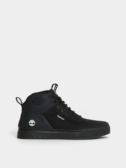 Timberland: Чёрные ботинки 