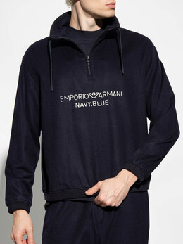 Emporio Armani: Тёмный свитшот 