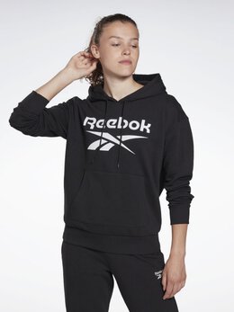 Reebok: Чёрная толстовка 