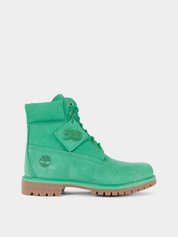 Timberland: Зелёные ботинки 