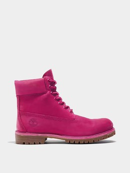 Timberland: Розовые ботинки 