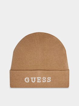 GUESS: Бежевая шапка 