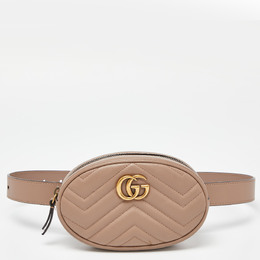 Gucci: Бежевая сумка  GG Marmont