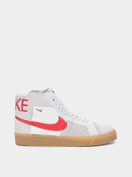 NIKE: Белые кеды  Blazer Mid Premium