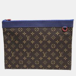 Louis Vuitton: Коричневый клатч  Pochette