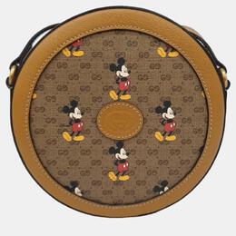 Gucci: Бежевая сумка через плечо  Disney