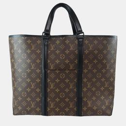 Louis Vuitton: Коричневая сумка-шоппер 