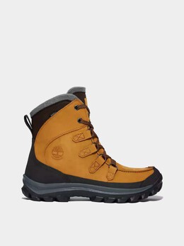 Timberland: Жёлтые ботинки 